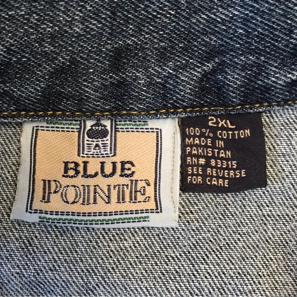 Denim Trucker Jacket 2XL Cannery Casino Hotel Las Vegas Blue Cotton Outerwear